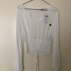 White long sleeve blouse